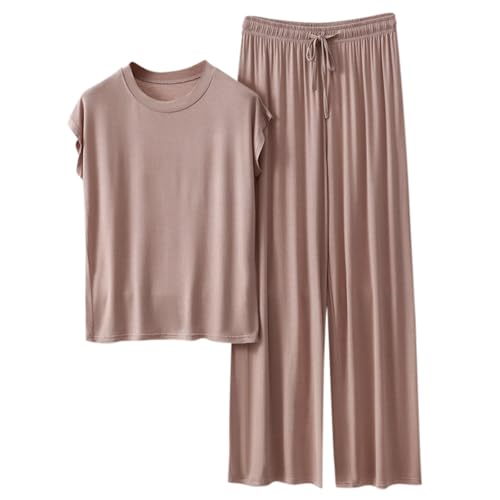 Vêtements de nuit ensemble 2 pièces composé d'un t-shirt et d'un pantalon ample