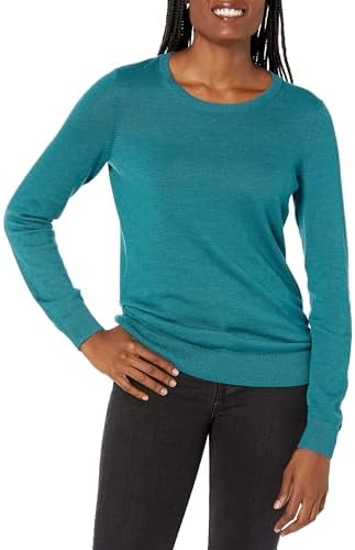 Amazon Essentials Damen Pullover Langarm Leicht mit Rundhalsausschnitt (Erhältlich in Übergröße)