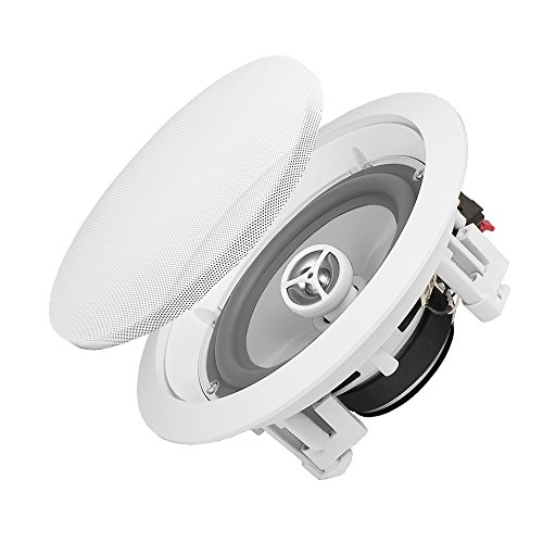 OSD Audio 6.5” Weatherproof In-Ceiling Speaker Pair - Indoor/Outdoor Stereo – ICE600WRS
