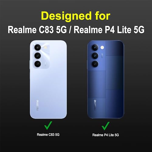 Image of Zapcase Back Case Cover for Realme C83 5G | Compatible for Realme C83 5G Back Cover | Liquid Silicon Magic Case with Camera Protection | Black