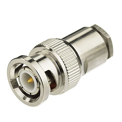 Connecteur BNC mâle à souder Lot de 10 Eightwood pour câble RG58 RG142