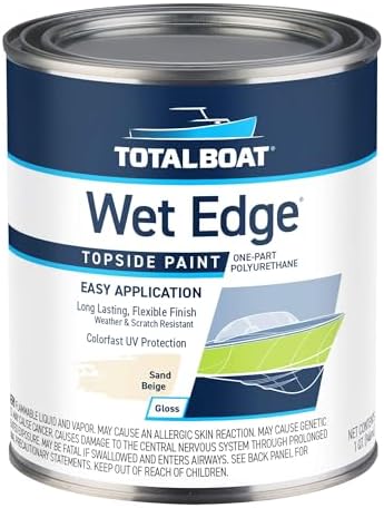 TotalBoat Wet Edge Topside Paint (Sand Beige, Quart)
