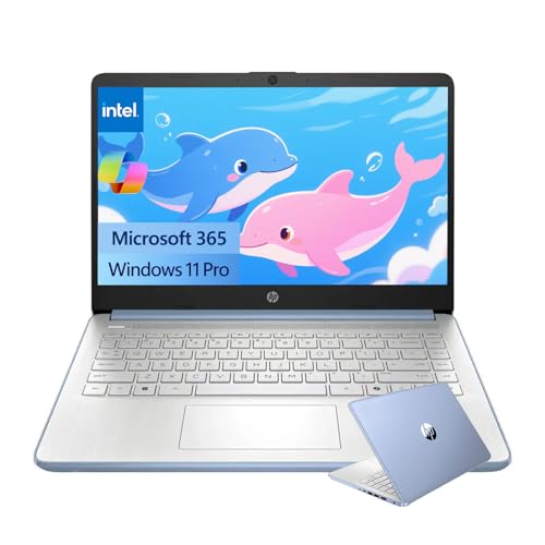 Image of HP Business and Student Laptop - Intel Processor N150 - Windows11 Pro & Microsoft 365 - Anti-Glare HD Display - Copilot AI - Fast Charge - 16GB Memory - 128GB UFS - Sky Blue