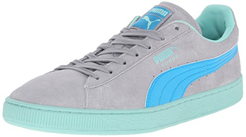 Preisvergleich Produktbild PUMA Herren Wildleder, klassisch, LFS-m, Kalksteingrau / Atomic, 47 EU