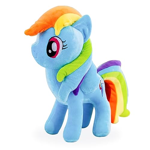 Peluche Unicorno Bambola Blu, 20cm Unicorno Peluche Cavallo Giocattolo, Unicorno Pupazzo Decorazioni Regalo per Bambini Adulti e Fans