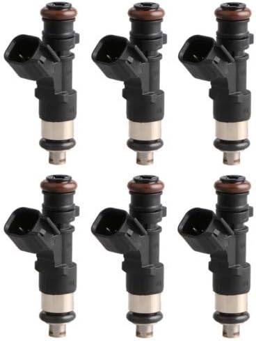 6 PCS Fuel Injectors Compatible for Ford Ranger Explorer Mustang Mazda B400 Mercury Mountaineer Land Rover LR3 4.0L 0280158055 822-11193