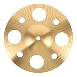 TOPBATHY Legierungs handbecken mit Loch Ergonomisch gegen Handermüdung Leicht und Tragbar für Outdoor musik Erzeugt Authentischen Wassereffekt für Splash Trash cymbals bei Auftritten