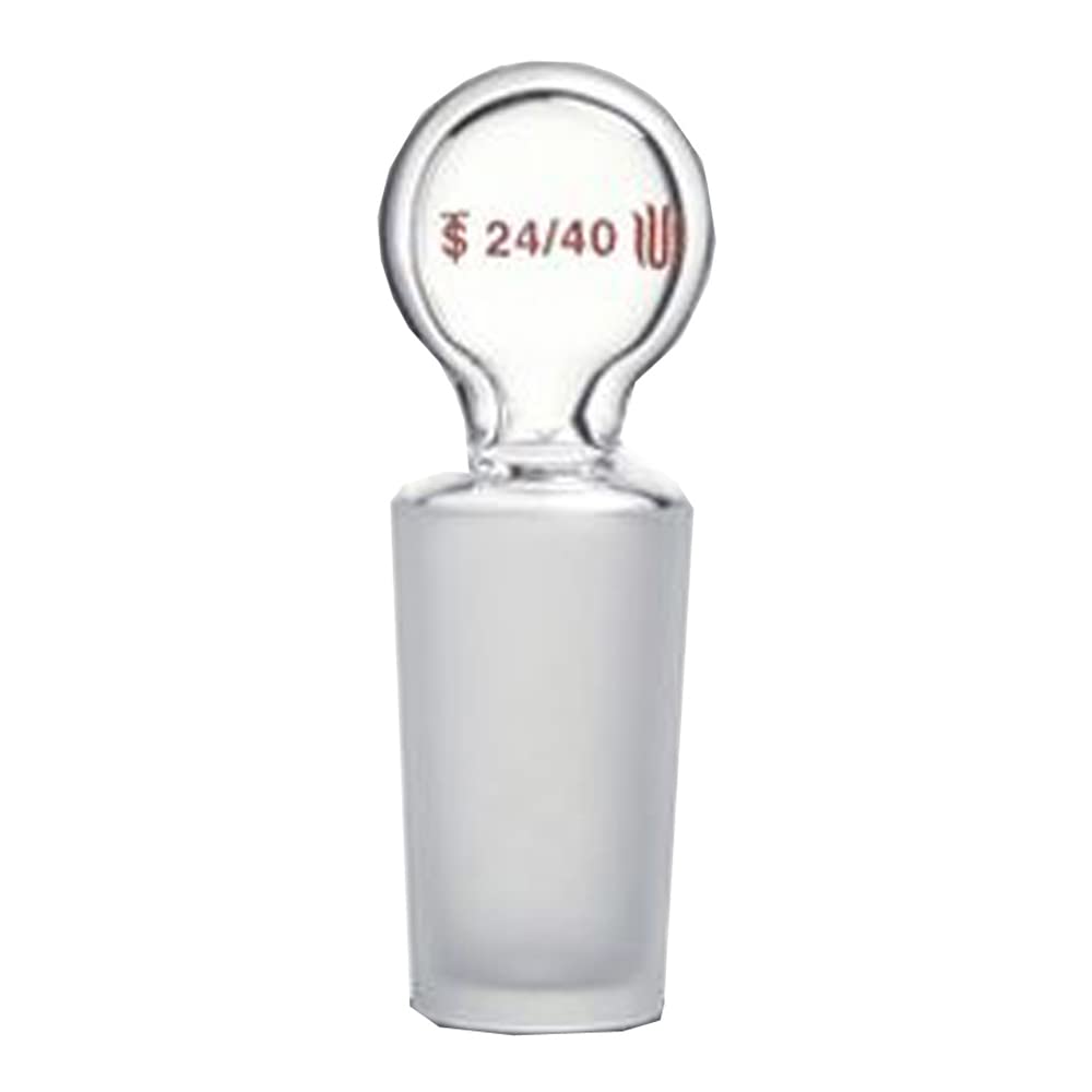 S402440 Synthware Heavy Wall Design Hollow Penny-Head Stopper, Glass, Joint 24/40