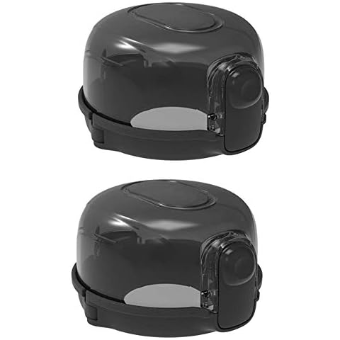 2 PCS Child Safety Knob Covers, Security Knob Cover Guards, Oven Knob Lock, Stove Knob Guard, Child Lock Kitchen Gas Stove Cover, Heat-Proof Covers for Baby Toddler Child Kitchen Safety (Black) Cover