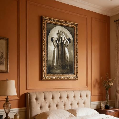 Toile trois sorcières grand format pour habiller un mur vide