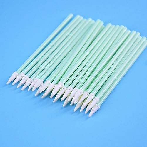 Duogalia Cleaning Foam Swab Anti-Static Lint-Free 1.25mm Fiber Optic Connector Cleaning Tools for LC/MU, 100pcs/bag