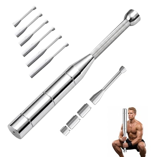 Image of 6-in-1 Adjustable Macebell, 3-8kg Steel Clubs Mace for Strength Training, Indian Clubs Steel Clubbell with Non-Slip Grip for Full Body, Muscles, Shoulder, Grips & Forearms Workouts
