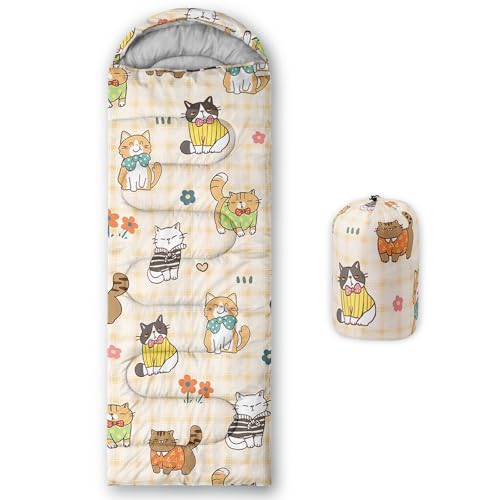 Bolsa de Dormir Infantil para Niños y Niñas, Estampado de Baloncesto, Ligera, cálida, portátil para exterior e interior, Impermeable y resistente al frío para camping y senderismo