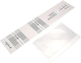 AndicAge Protractor Record Calibration Distance Gauge LP Vinyl Turntable Phonograph Phono Cartridge Stylus Alignment,White