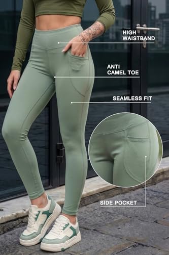 Image of JUNEBERRY Women's Solid Spandex Skinny Fit Activewear Legging | Stretchy, Lightweight & Comfortable for Gym Colors: Black, Navy, Light Grey, Sage, Cocoa, Wine, Mauve.