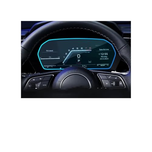 Verre trempé tactile anti-rayures pour navigation GPS A3 8Y 10.25 pouces