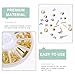 Ciieeo Nail Art Charm Studs Set 9pcs Disk Rivet DIY Manicure Accessories Hollow Nail Decorations for Salon and Home