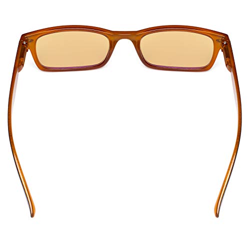 Image of CessBlu Amber Tinted Digital Blue Light Blocking Glasses for Men Women Reading Computer