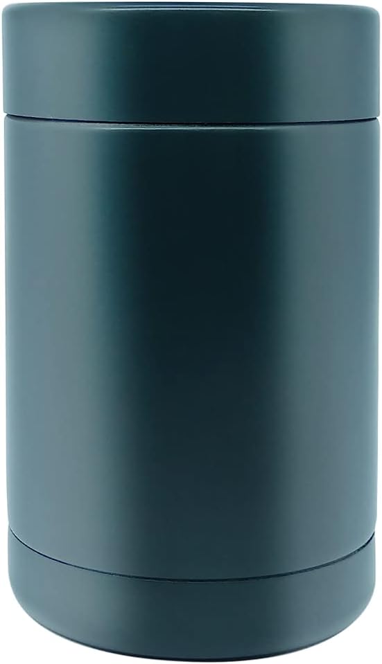 H&F Insulated Can Cooler Double-Walled Stainless Steel Insulator for 12 Oz Beer Bottles Thermocoolers for WomenMen - Blue: Home & Kitchen