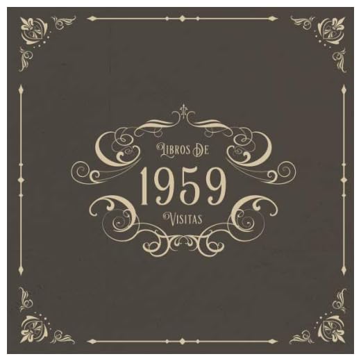 1959 Libros de Visitas: Libros de visitas para fiestas de cumpleaños de estilo vintage para que la familia y los amigos inserten saludos y mensajes | 100 páginas