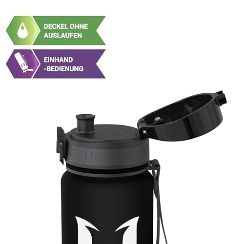 Láhev na pití Super Sparrow - Láhev na vodu Tritan - 500 ml - Bez BPA - Ideální sportovní láhev - sport, voda, kolo, fitness, univerzita, outdoor - lehká, udržitelná