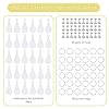 AOUXSEEM 30 Sets Sublimation Keychain Blanks Making Kits, Shiny Glitter for Heat Transfer and PU Faux Lather Back, Customized Key Fob for Families/Friends DIY Craft Gift Supplies (Light Gold Back) #2