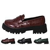 【Style polyvalent au bureau】Les mocassins pour femme combinent une silhouette habillée de mocassins penny avec un confort moderne et large, adaptées pour les tenues de bureau de 9 à 5, les déjeuners de week-end ou les occasions décontractées intelligentes