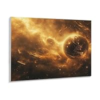 Amazon | 宇宙全体で燃え上がる太陽フレア 数字キットによる絵画 数字
