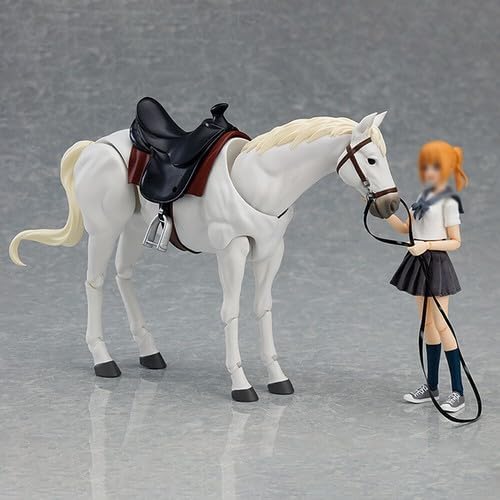 1/12 Scale Action Figures Figurine Mini Horse Figurine Desktop Miniature White