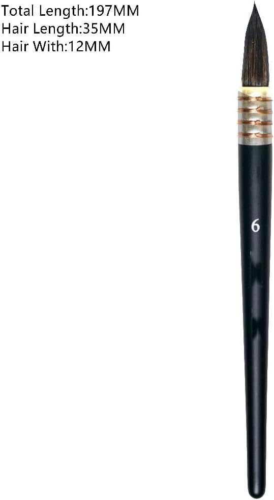 Hair Wood Handle Watercolor Artist Brushes Art Supplies Brushes,D-1,D-1