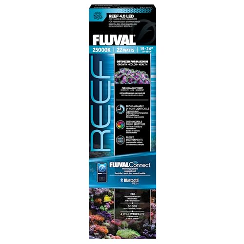 Fluval LED Reef 4.0, Marine Aquarium Lighting with Bluetooth Mesh, 22W / 38cm
