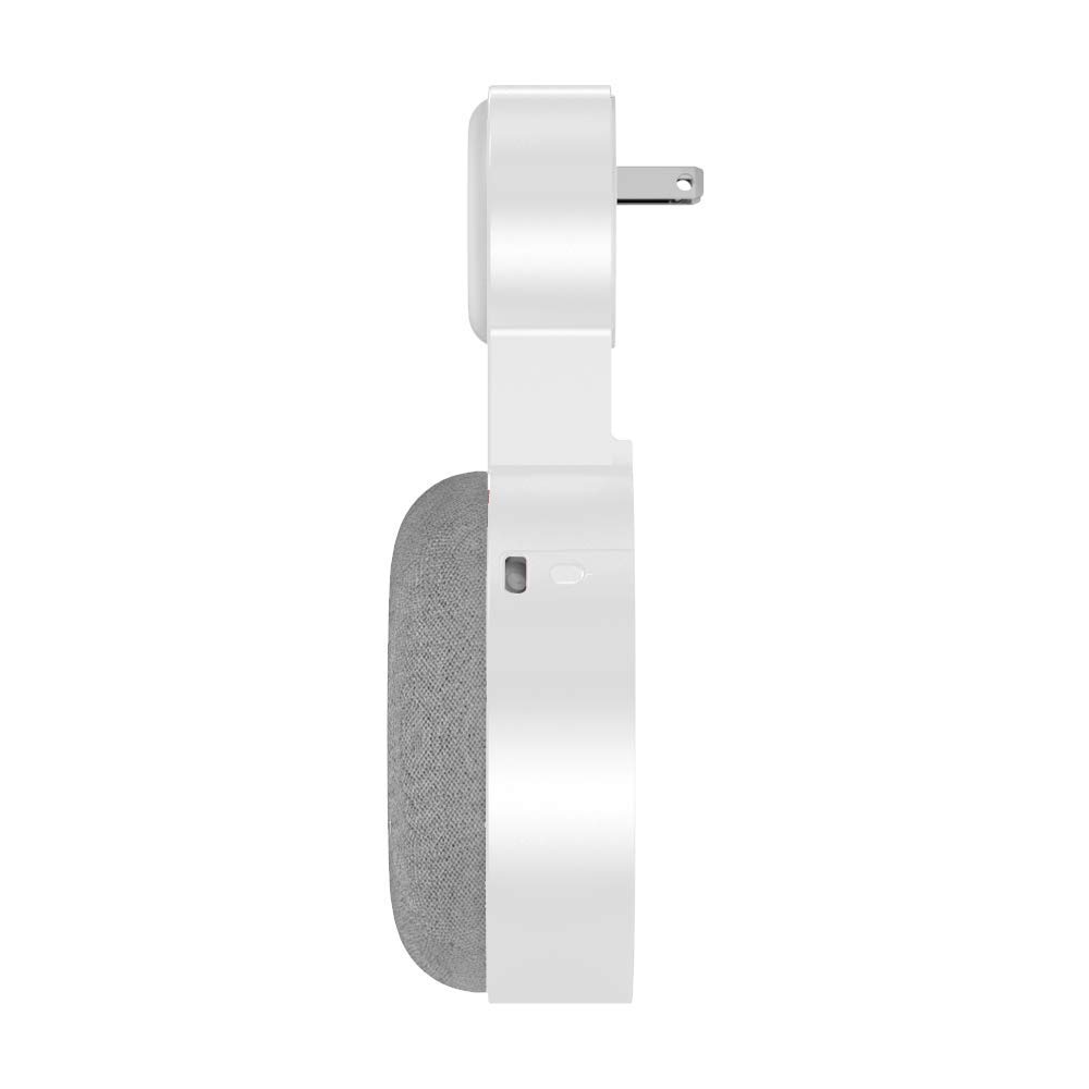 Supporto Compatibile con Google Home/Nest Mini, Supporto da Parete Compatto per Cucina, Bagno, Camera da Letto, Nasconde il Cavo