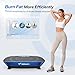 MERACH Vibration Plate, Whole Body Workout Powerful Quiet Vibration Plate Exercise Machine for Weight Loss and Shaping, Auto or Manual Speed Control, Built-in Bluetooth Speaker (Blue)