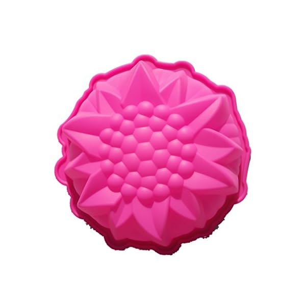Vancgoods 9-Zoll-runde Blumen-Kuchen-Backen-Form-Kuchenform flexible Silikon-Kuchen-Herstellungform DIY Kuchen-Nachtisch backen ware molds – Bild 3