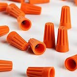 500 PCS Orange 22-14 Gauge Twist On Wire Gard Connectors Conical Nuts Barrel Screw US