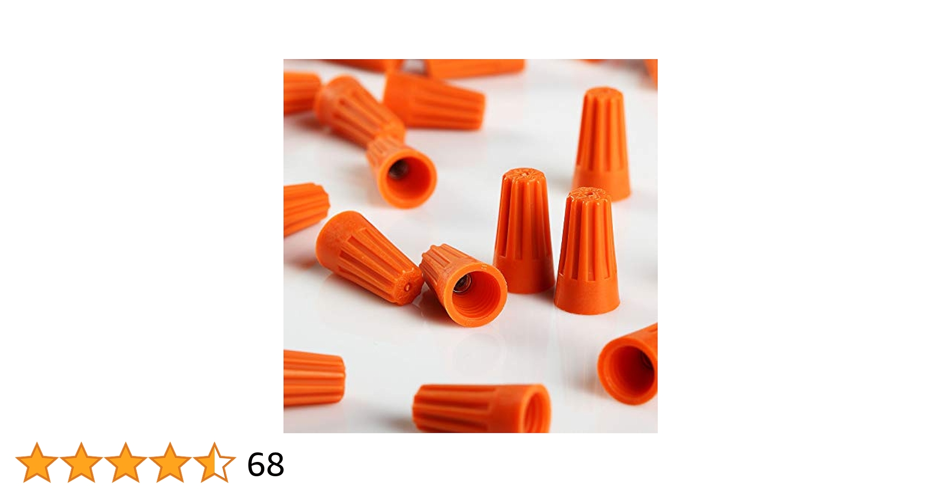 1000 PCS Orange 22-14 Gauge Twist On Wire Gard Connectors