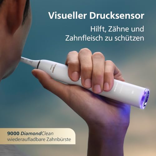 Philips Sonicare kabellose Power Flosser Munddusche und DiamondClean 9000 elektrische Zahnbürste – Saubere Zähne… – Ansicht 5