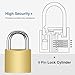 Puroma 2 Pack Keyed Padlocks Waterproof Small Lock, 33mm Locker Lock with Keys for Backpack, Luggage, School Gym Locker, Jewelry Box, Diary Book, Laptop Bags