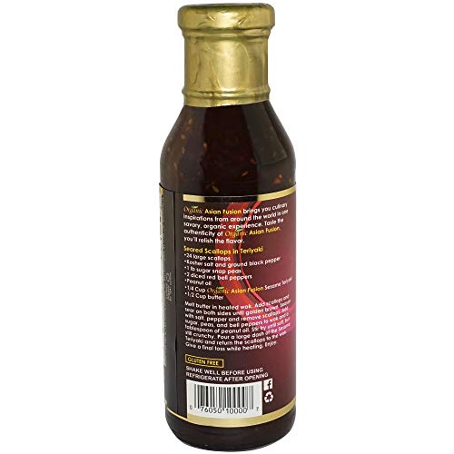 Organic Asian Fusion Sesame Teriyaki Sauce - Usda Organic, Non Gmo Project Verified, Gluten Free, Kosher Parve, Made In Usa, 15 Oz. (1 Pack) #TOP1