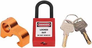 Lock Aluminum Alloy Micro Electrical Lockout Padlock for Industrial Electrical Switchgear Access
