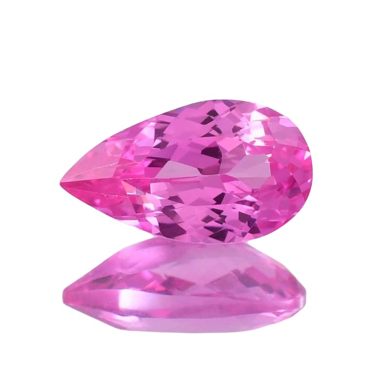 Saphir rose poire GH_NAT_13070, une gemme facettée d'exception pour bague