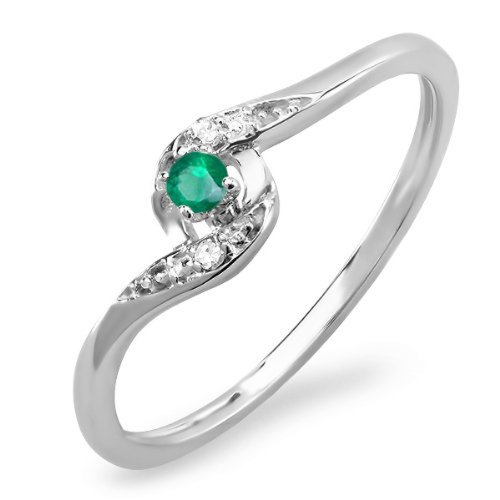 Piccoli Tesori Anello Donna 10 ct Oro Bianco