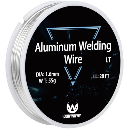 Flux Core Aluminum Welding Wire 1/16''x28FT Aluminum Brazing Wire or Propane Torch,Aluminum Repair