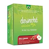 Desincha Tea - Debloatea Apple Cinnamon Flavor Herbal Tea I Increase Energy, Supports Mental Focus I Reduce Bloating I 8 Natural Ingredients I 30 Day Supply