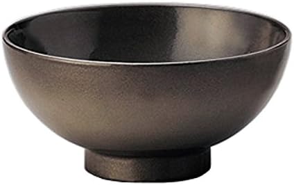 砺波商店 Kawanami Shoten Rice Bowl, Mouse Glaze, Diameter 4.5 x Height 2.2 inches (11.6 x 5.7 cm), Rice Bowl, Rice Bowl