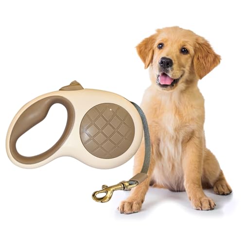 PETBABAS Adjustable Retractable Dog Leash |Heavy Duty Leash for Pets with 360° Tangle Free Design |Strong Nylon Tape, Anti-Slip Handle, Built in Spring, One-Click Brake Pause (5 Meter, White) PETBABAS Adjustable Retractable Dog Leash |Heavy Duty Leash for Pets with 360° Tangle Free Design |Strong Nylon Tape, Anti-Slip Handle, Built in Spring, One-Click Brake Pause (5 Meter, White)