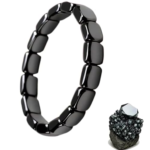 FAMINESS Hemios Hematite Bracelet Hemys Hematite Bracelet for Men, Be Focused, Strong, and Ready to Take on Anything, Wristband for Men & Women