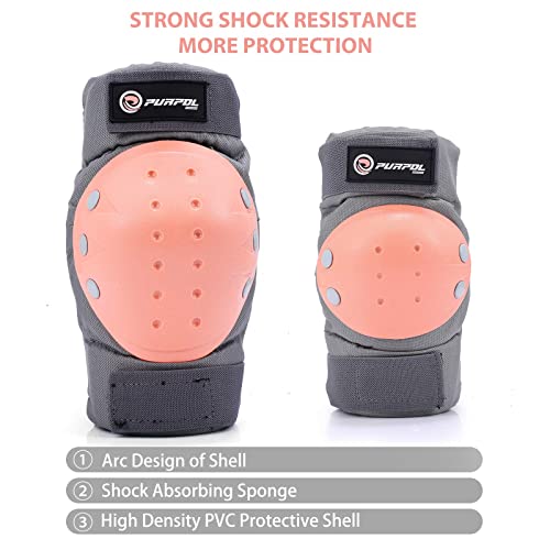 image for Purpol Kids Bike Helmet, Toddler Helmet Adjustable for Kids Youth, Kne