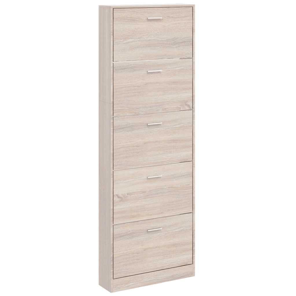 Meuble à chaussures rotatif avec 3 abattants et 2 tiroirs, armoire à chaussures bois blanc et naturel 80×23,5×131 cm | Leroy Merlin Meuble à chaussures rotatif avec 3 abattants et 2 tiroirs, armoire à chaussures bois blanc et naturel 80×23,5×131 cm | Leroy Merlin
