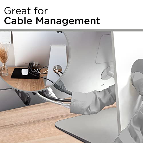 Cordinate Fabric Cord Cover, 6 Ft, Cable Management and Hider, Easy Installation, Great for Lamps, Light Fixtures, and Desks, Heather Gray, 40731